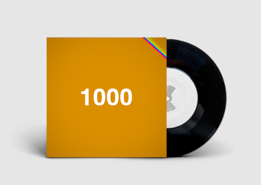 1000 singoli, bustina stampata